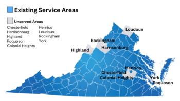 Virginia Community Action Agency Service Map