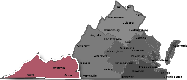 map of Western Regional Offices